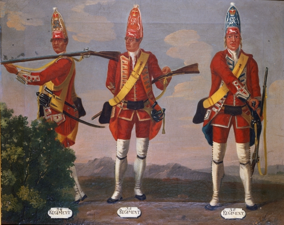David Morier, Grenadiers, 34th, 35th and 36th Regiments of Foot, 1751