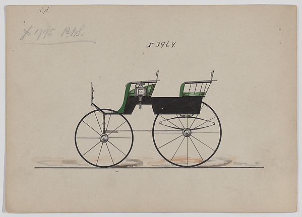 Brewster & Co., Design for T-Cart, no. 3969