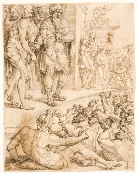 Maarten van Heemskerck, Ecce homo (Den tornekronede Kristus fremstilles af Pilatus for folket)