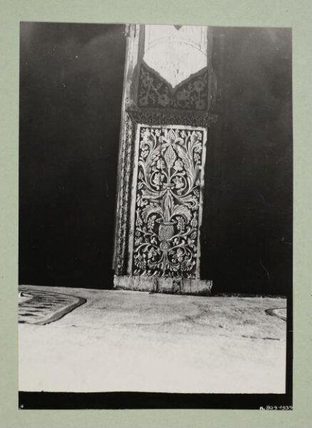 K.A.C. Creswell, Decoration detail from the beams of al-Aqsa Mosque, Jerusalem