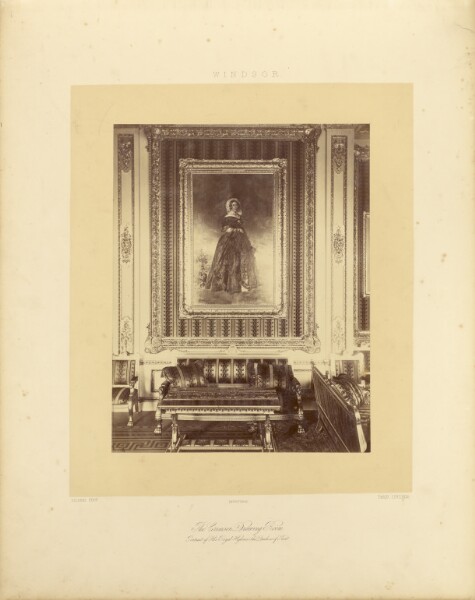 André Adolphe-Eugène Disdéri, The Crimson Drawing Room. Portrait of Her Royal Highness the Duchess of Kent