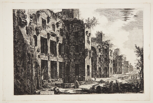 Giovanni Battista Piranesi, Sydmuren i Frigidariet i Diocletian's termer