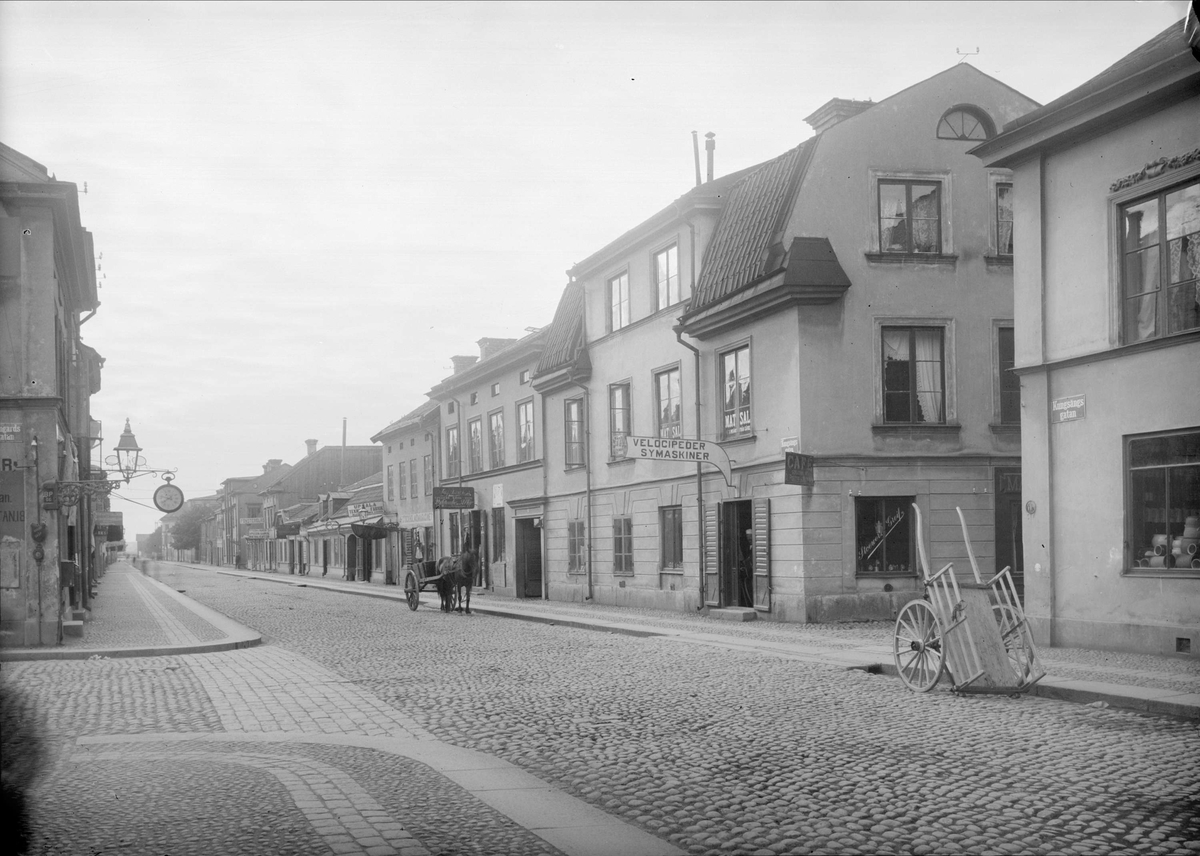 Alfred Dahlgren, Kungsängsgatan och nuvarande Bangårdsgatan, Kungsängen, Uppsala 1901-1902