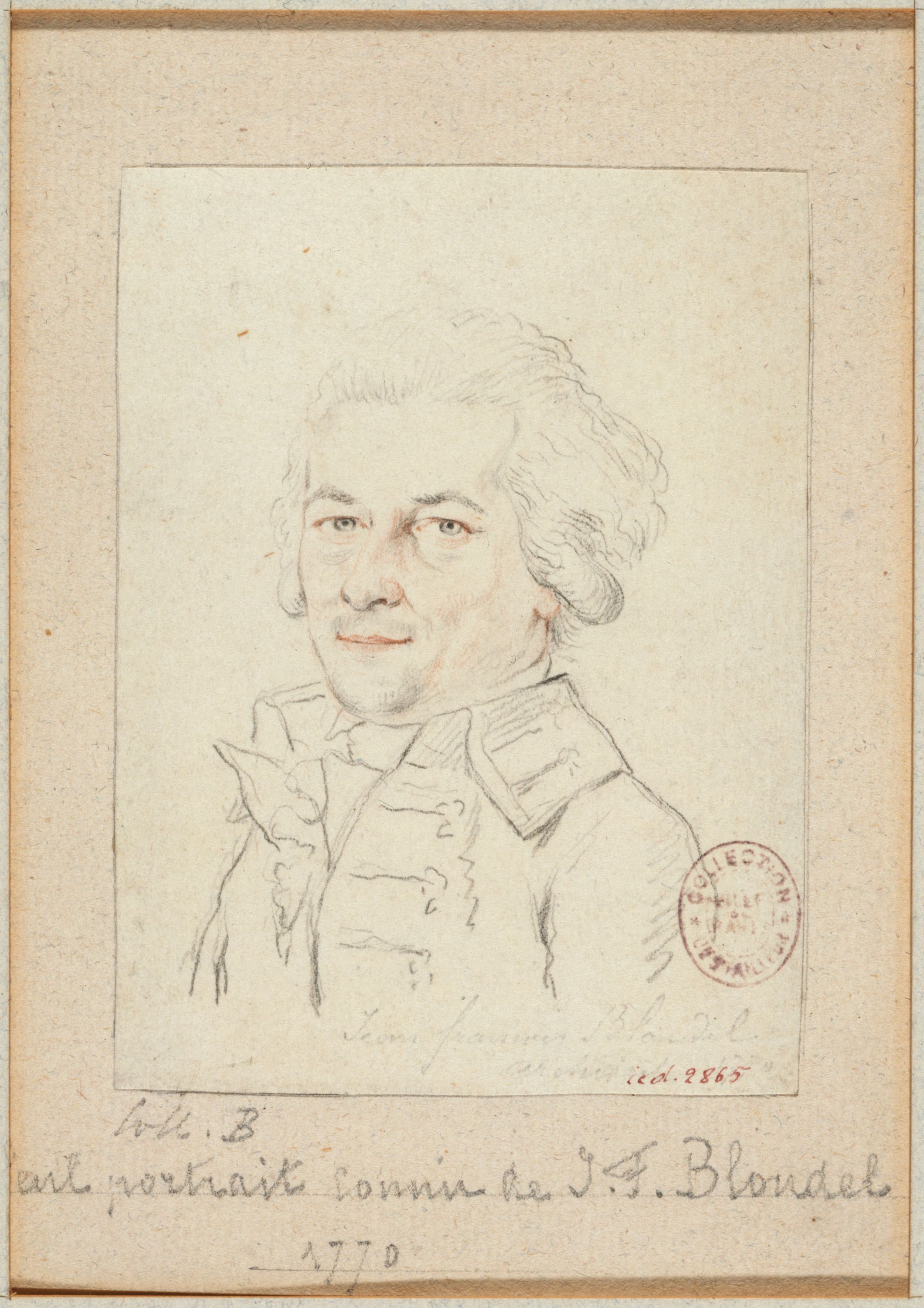 Anonyme, Portrait de Blondel