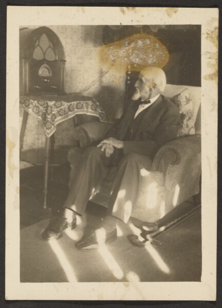 Louis Fleckenstein, [Old Man Sitting in Living Room]