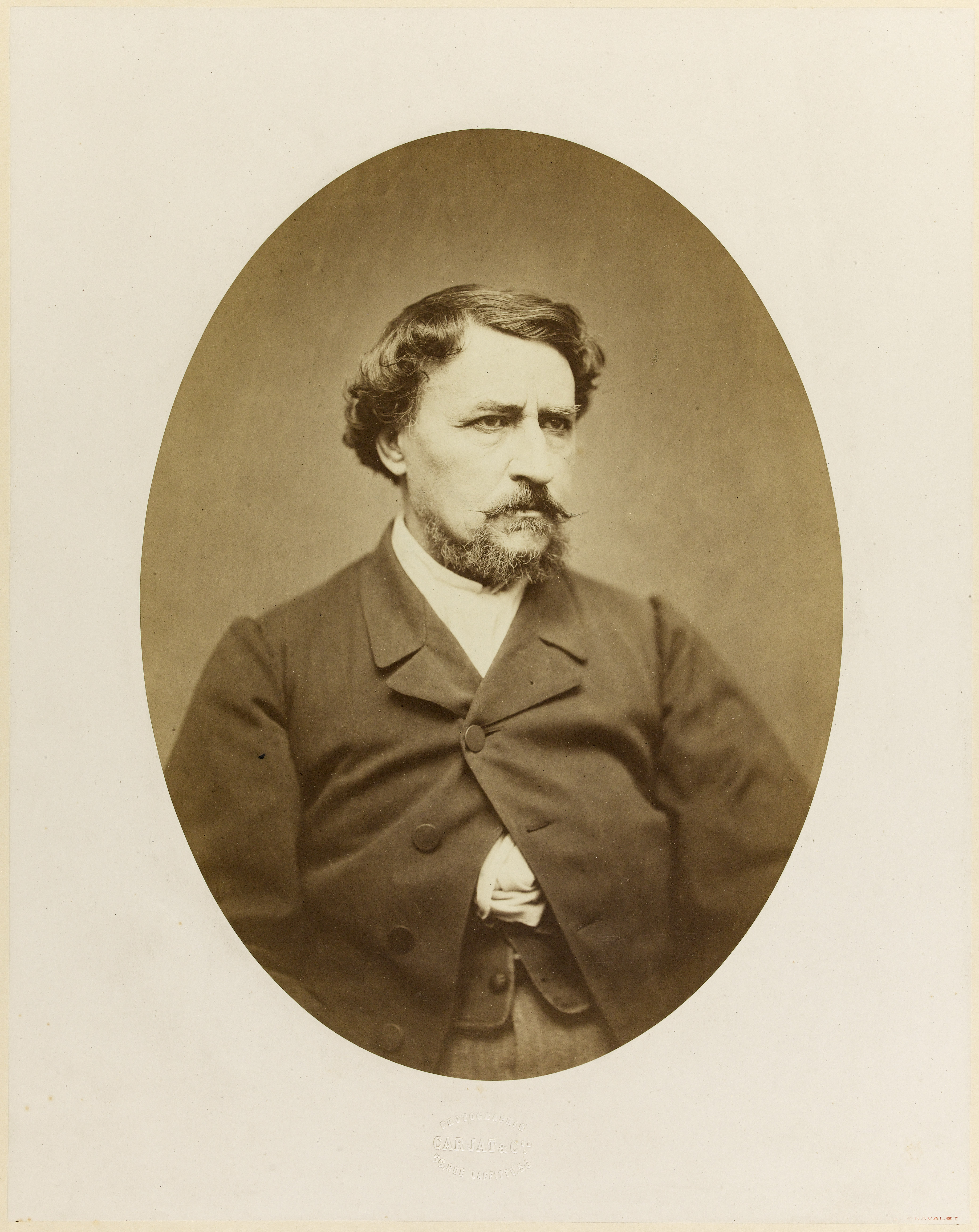 Etienne Carjat, Portrait du comédien Philibert Rouvière (1809 - 1865)