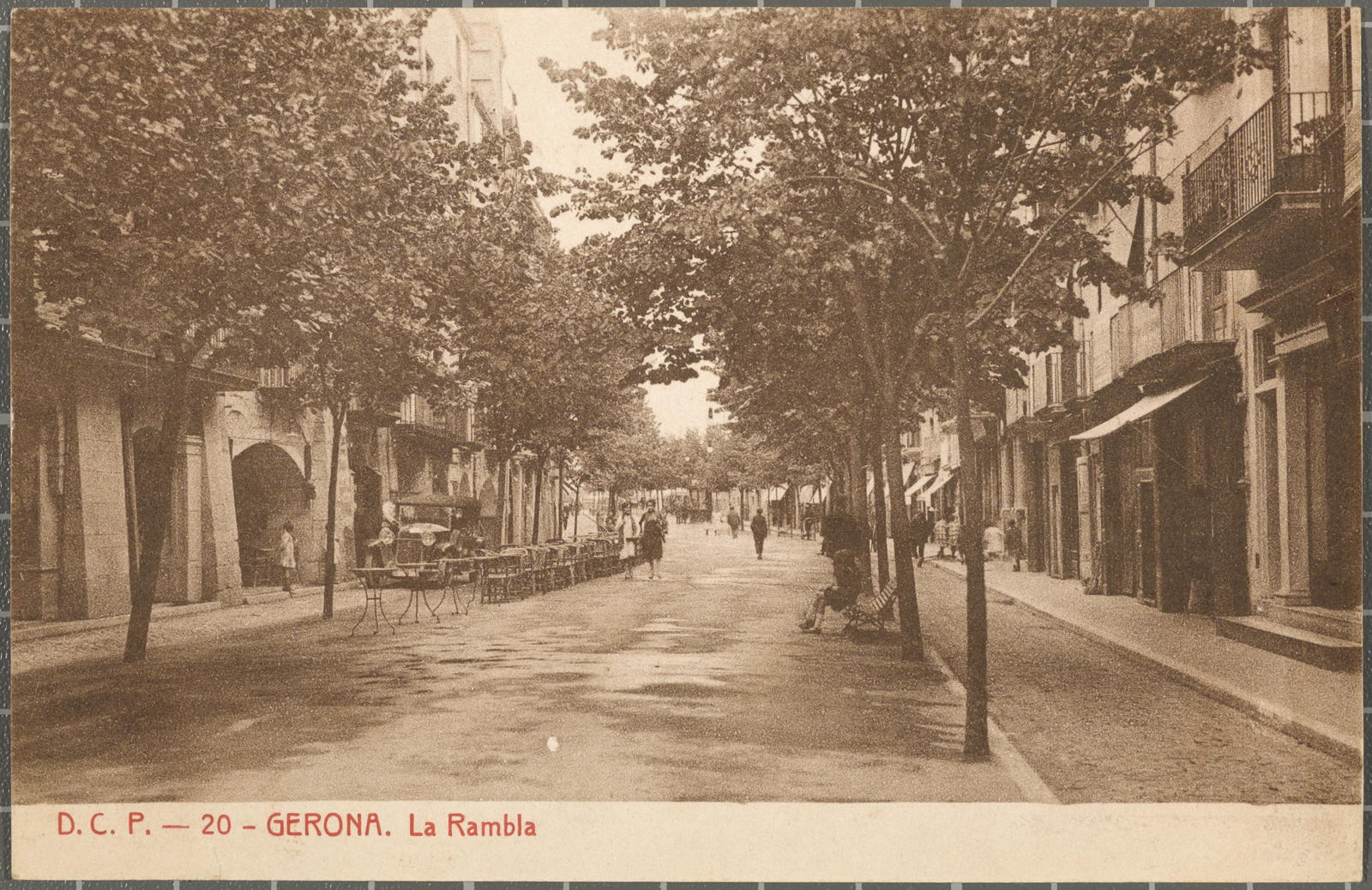 Desconegut, D.C.P.-20-Gerona. La Rambla