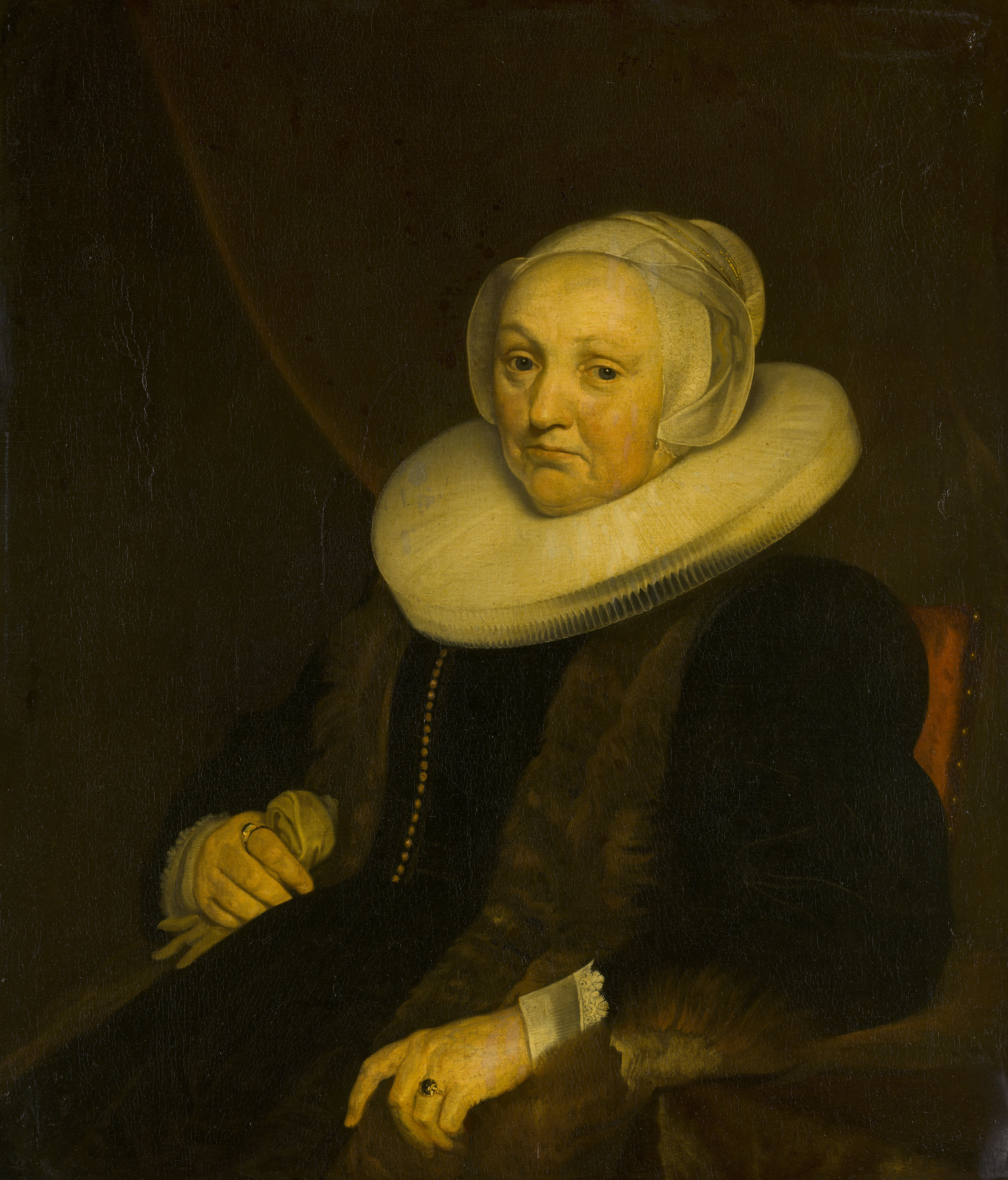 Jacob van Loo, Portret van een dame