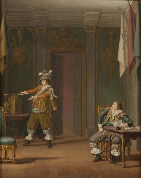 Pehr Hilleström d.ä. (Attributed to), Gustaf Mauritz Armfelt och Carl Adam Wrangel af Adinal