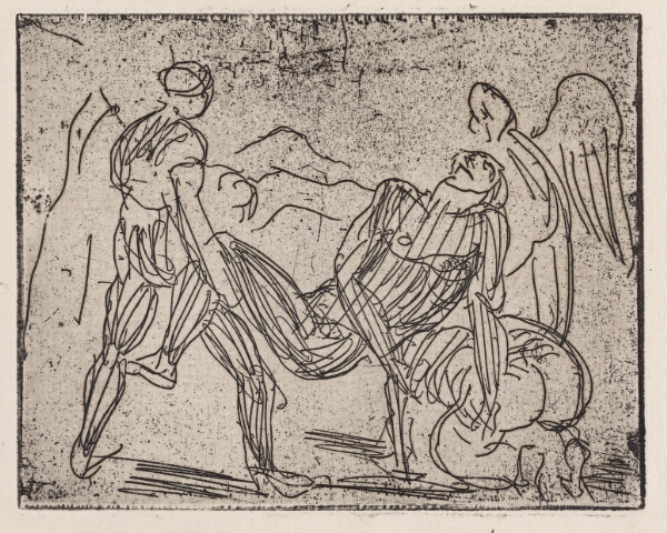 J.A. Jerichau (II), Gravlæggelsen