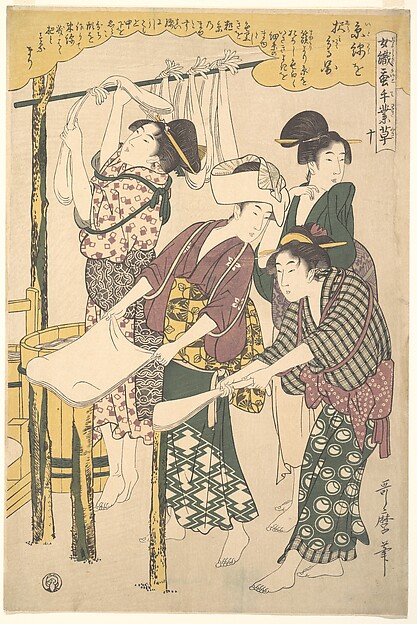 Kitagawa Utamaro, The Making of Silk Floss
