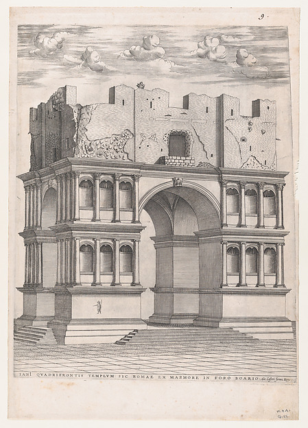 Anonymous, Temple of Janus, from "Speculum Romanae Magnificentiae"