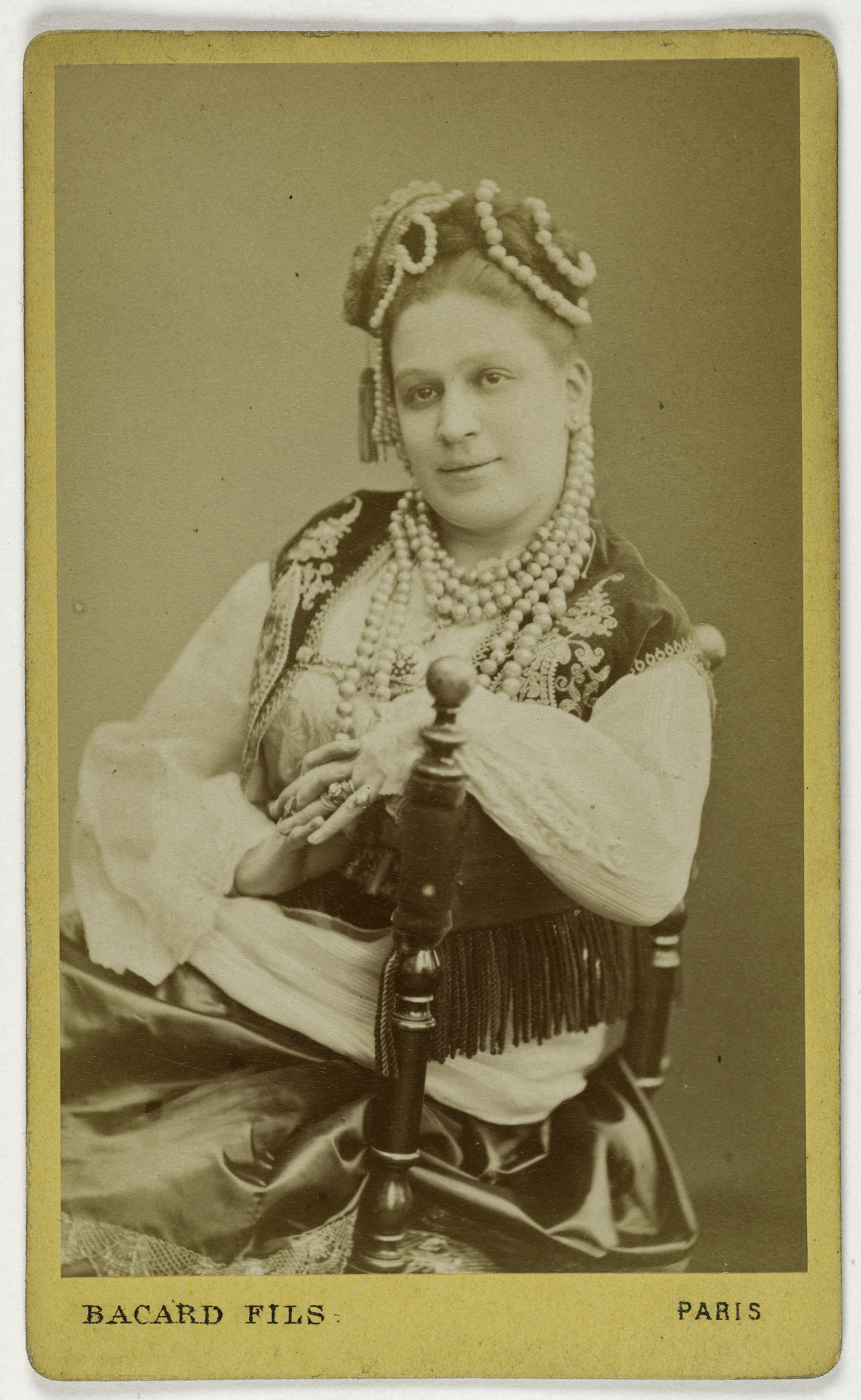 Bacard Fils, Portrait de Rosa Hatty, (actrice au théâtre de l'Alcazar)