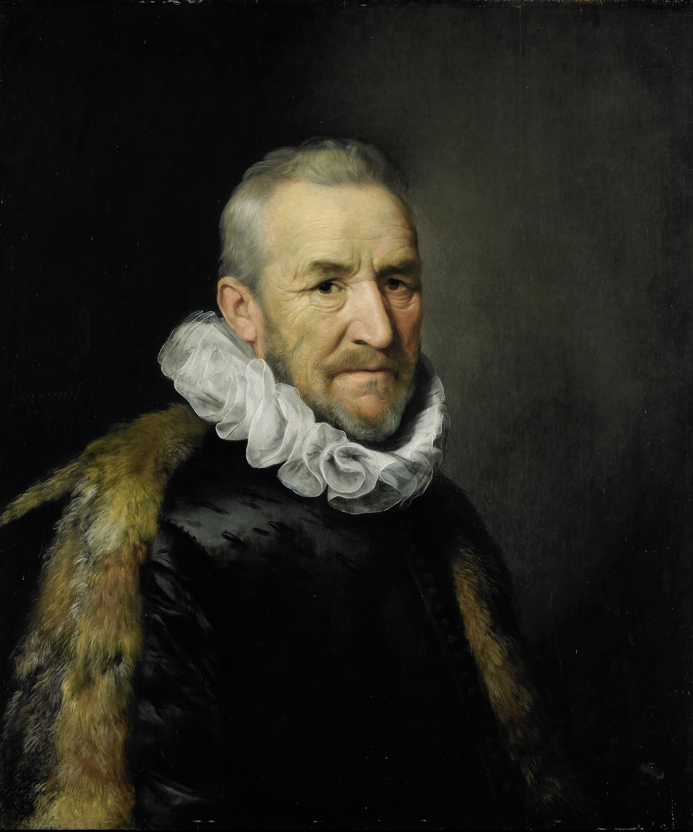 Michiel Jansz. van Mierevelt, Portrait of a man formerly identified as Johan van Oldenbarnevelt (1547-1619)