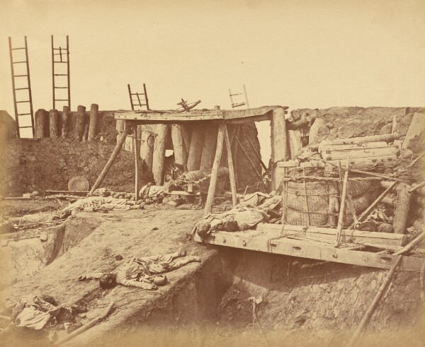 Felice Beato, Interior of the Angle of North Fort Immediately After the Capture
