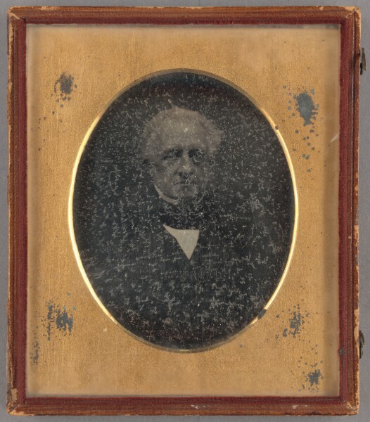 Unknown, [Portrait of a Middle-aged Man with White Hair and Muttonchop Whiskers]