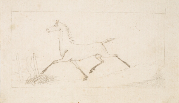 Lorenz Frølich, En hest i trav