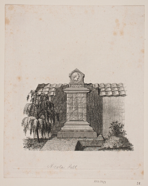 Gerhard Ludvig Lahde, Nicolai Abraham Kalls Gravminde
