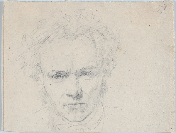 Christen Købke, Portrait of the Sculptor Hermann Ernst Freund