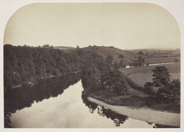 Roger Fenton, View on the Ribble, Yorkshire, Pendle Hill in Distance
