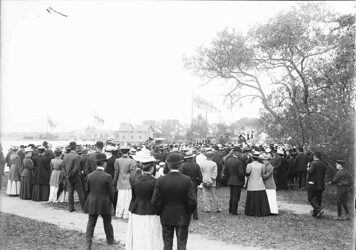 Skötsner-Edhlund, Uppländska ungdomsmötet på Sjötorget, Östhammar, Uppland 1909
