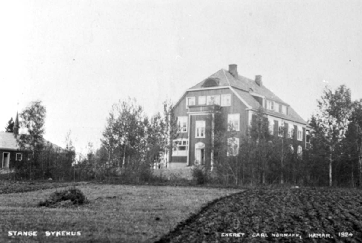 Anno Domkirkeodden, STANGE SYKEHUS, POSTKORT 1924