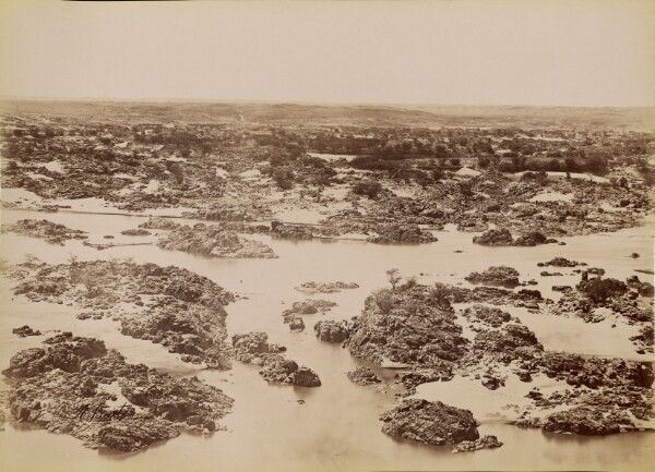 Antonio Beato, [View of the First Cataract] / [Vue de la Premiere Cataracte]