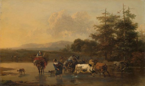 Nicolaes Pietersz Berchem, De ossendrift
