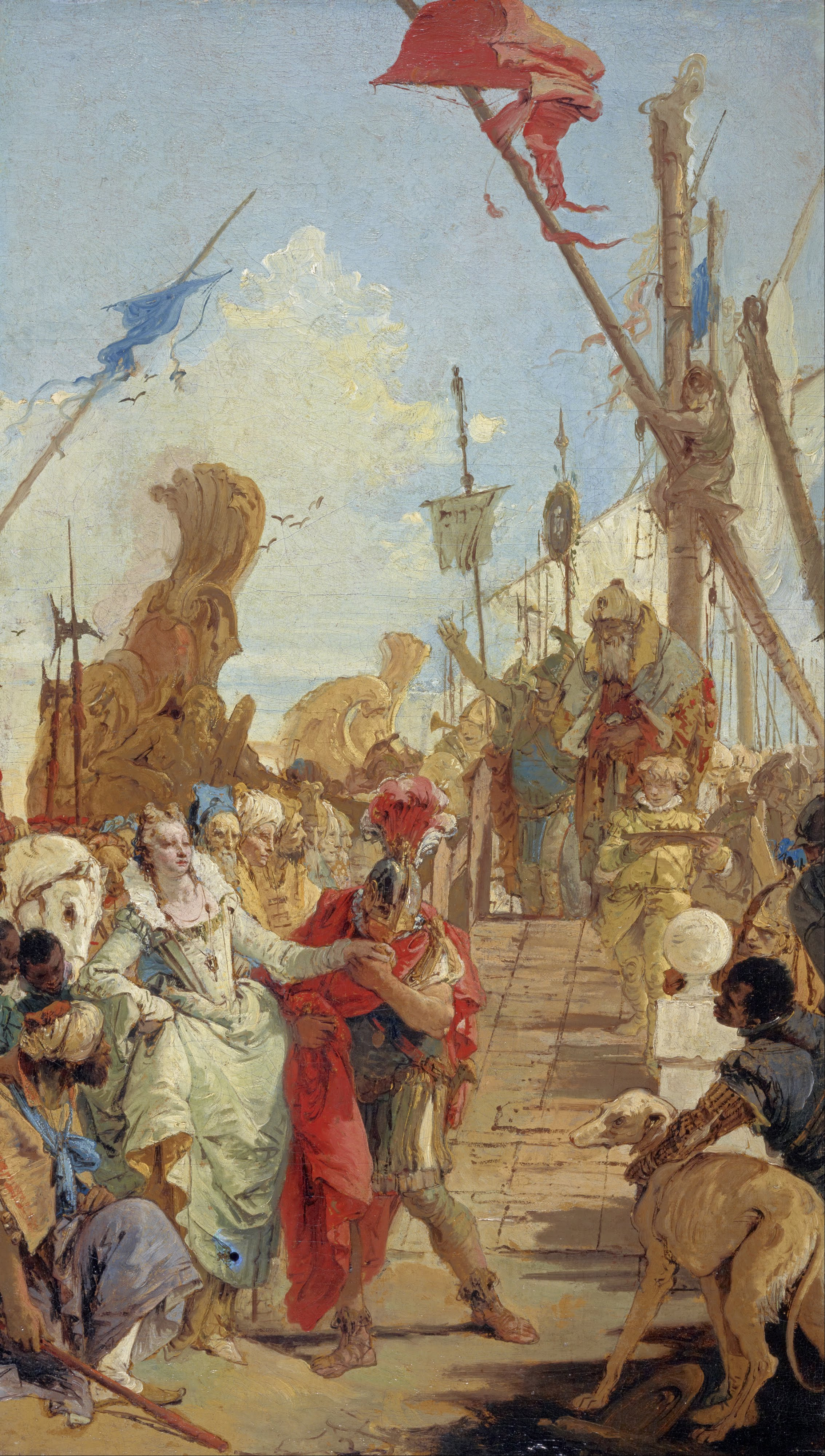 Giovanni Battista Tiepolo, The Meeting of Anthony and Cleopatra
