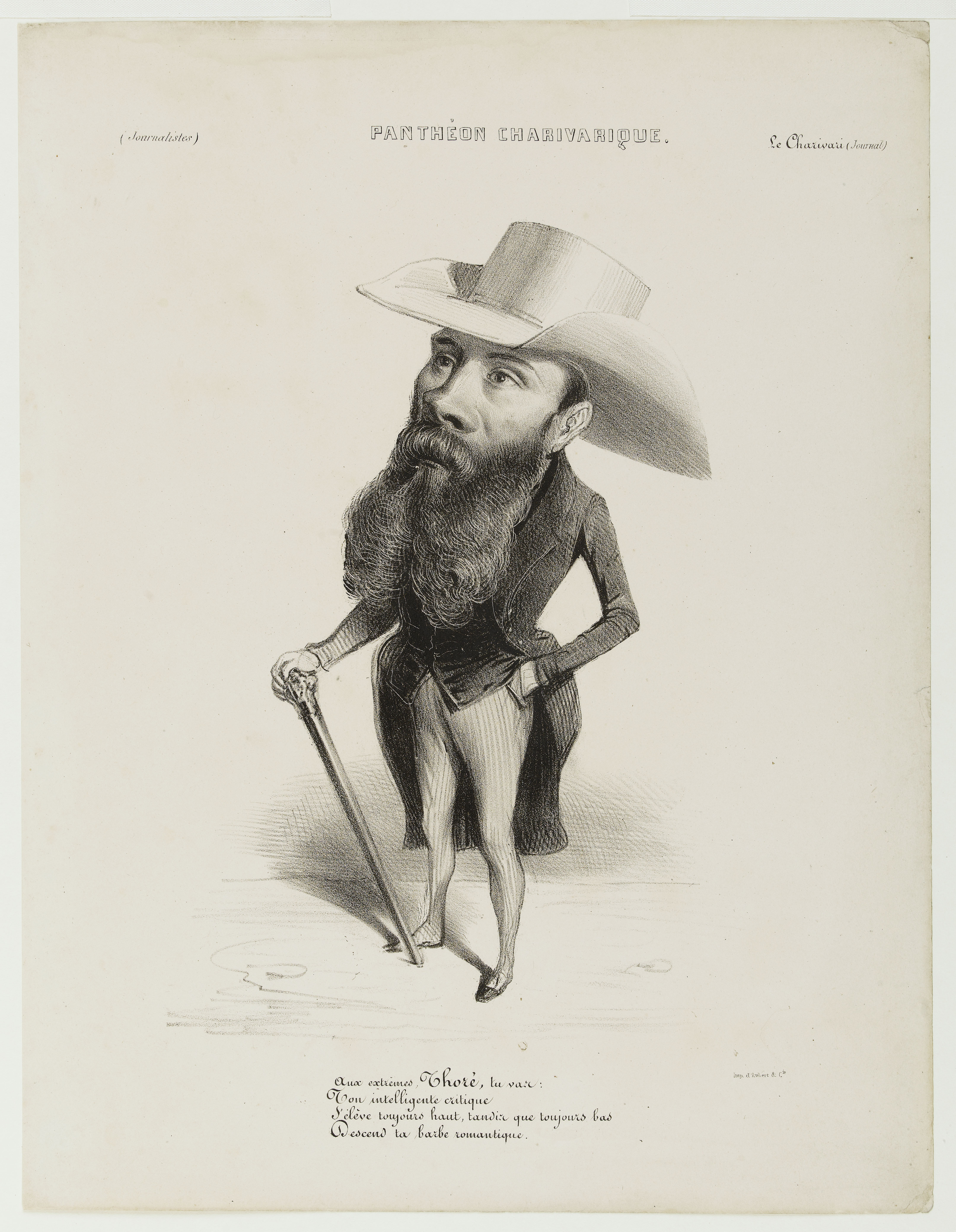 Benjamin, Portrait-charge de Théophile Thoré