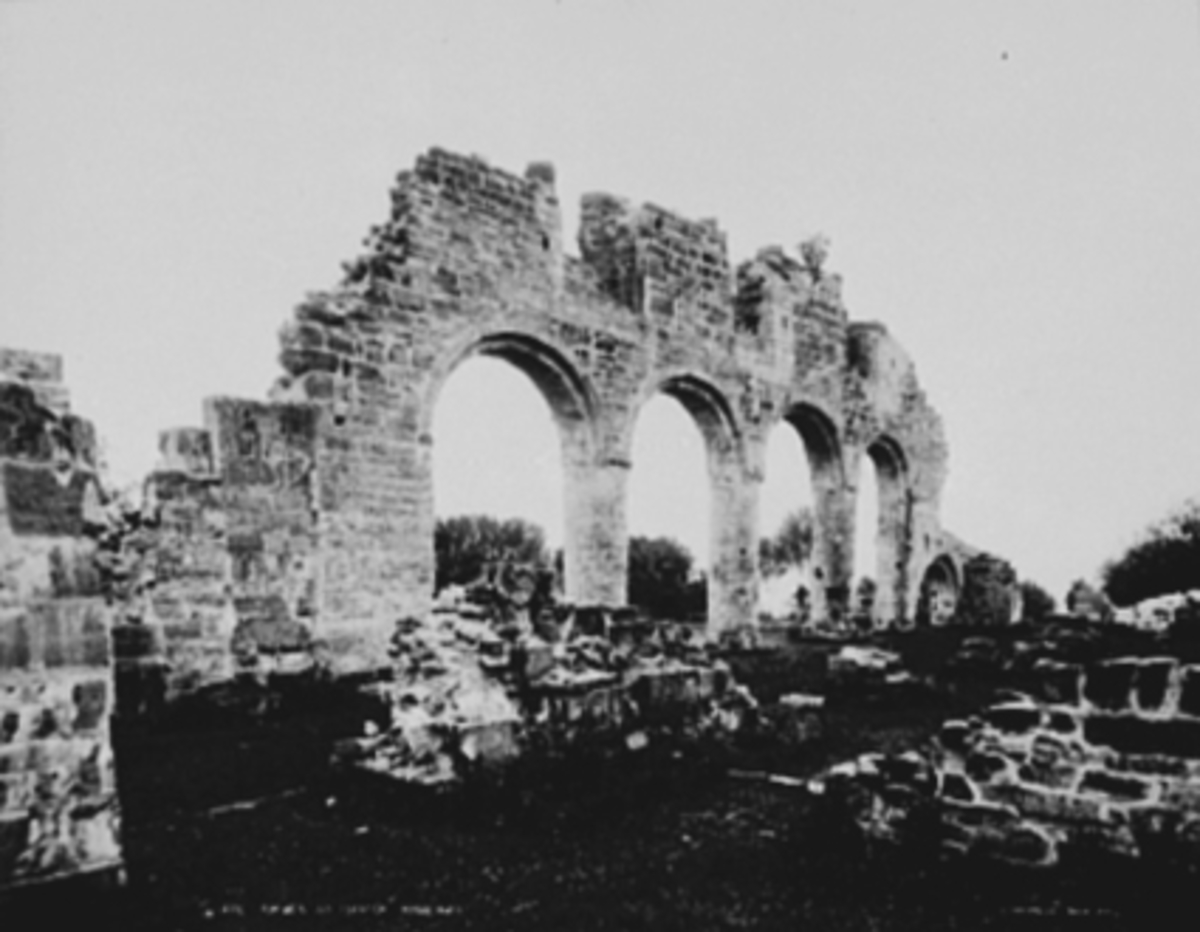 Anno Domkirkeodden, HAMAR DOMKIRKERUIN, SØYLEREKKE, NORDSEIDEN