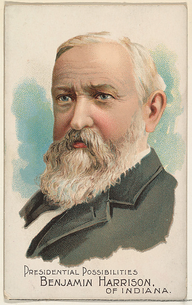 W. Duke, Sons & Co., Benjamin Harrison of Indiana, from the Presidential Possibilities series (N124) issued by Duke Sons & Co. to promote Honest Long Cut Tobacco