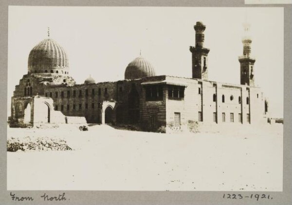 K.A.C. Creswell, View from the north over the funerary khanqah of Mamluk Sultan Faraj Ibn Barquq, Cairo