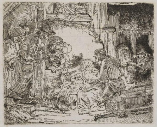 Rembrandt van Rijn, The Adoration of the Shepherds: with the lamp