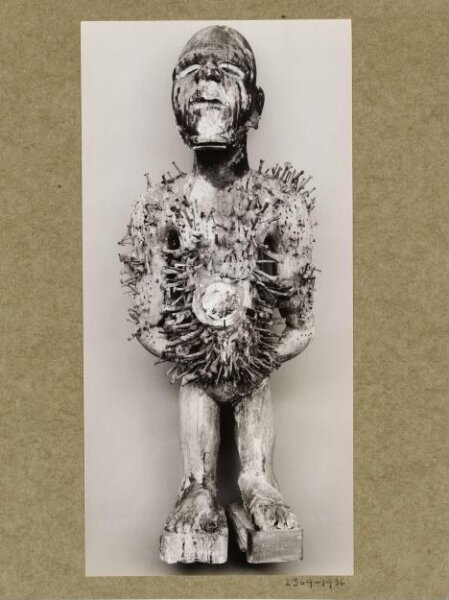 Walker Evans, Figure Studded with Nails, called "Konde".  Cabinda region