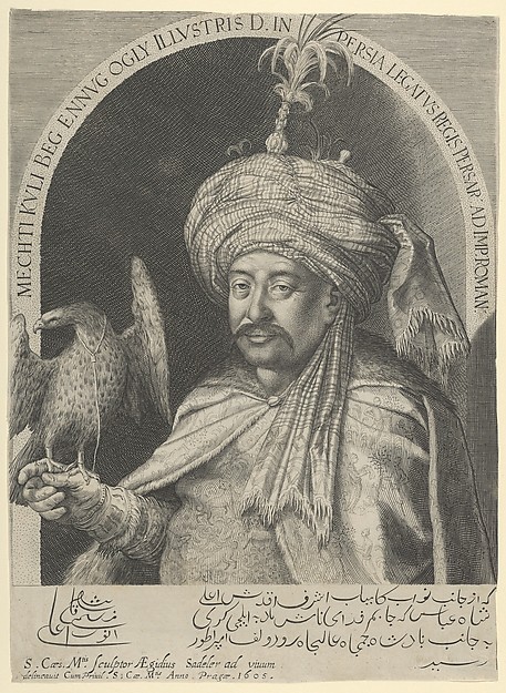 Aegidius Sadeler II, Mechti Kuli Beg, Persian Ambassador to Prague