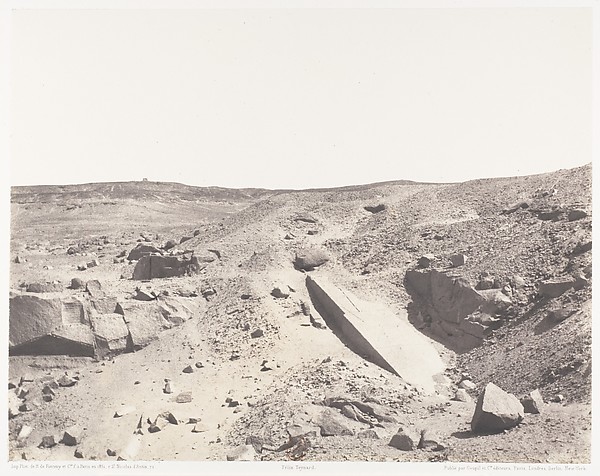 Félix Teynard, Assouan (Syène), Carrières de Granit - Ancien Système d'Extraction