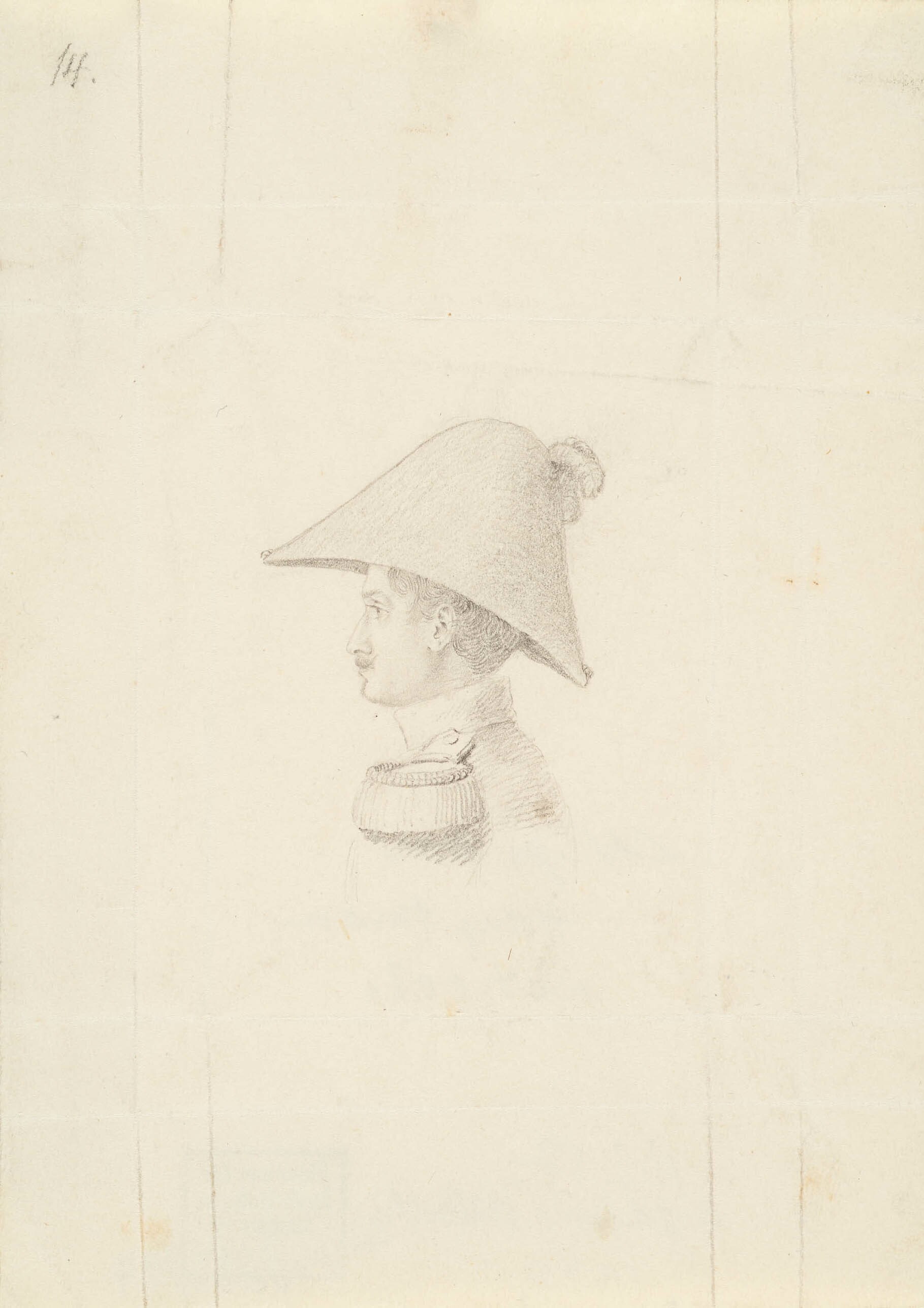 Joseph Joachim von Schnizer, Porträtskizze Hauptmann Scheele