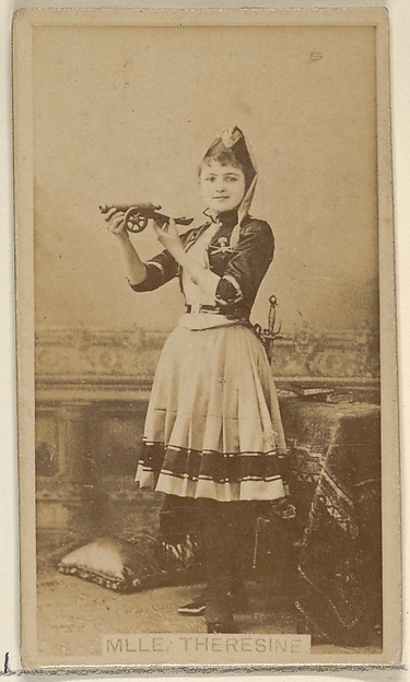 Allen & Ginter, Mlle. Theresine, from the Actors and Actresses series (N45, Type 8) for Virginia Brights Cigarettes