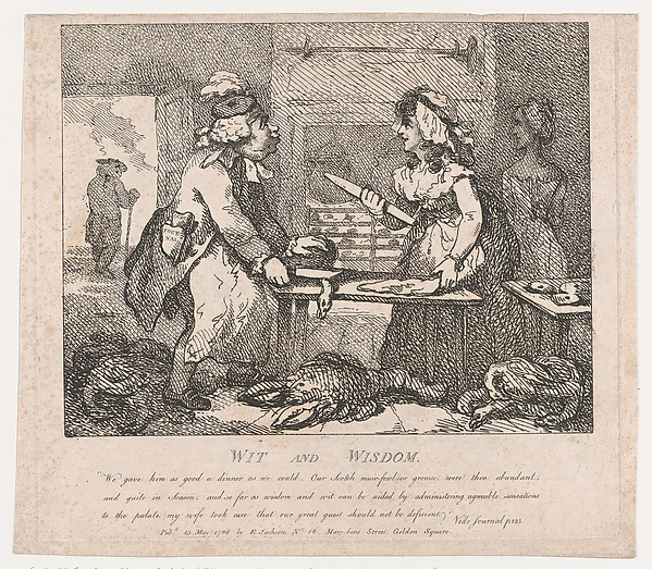 Thomas Rowlandson, Wit and Wisdom (Picturesque Beauties of Boswell, Part the First)