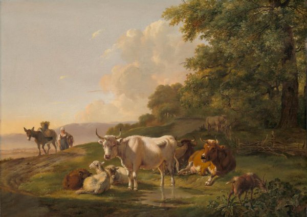 Pieter Gerardus van Os, Landscape with Cattle