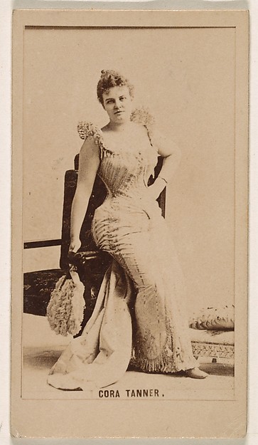 Kinney Brothers Tobacco Company, Cora Tanner, from the Actresses series (N245) issued by Kinney Brothers to promote Sweet Caporal Cigarettes