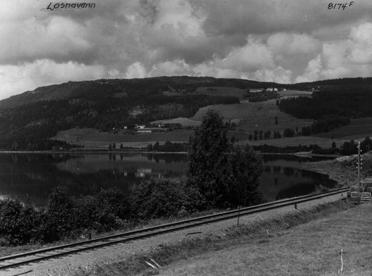 Anders Beer Wilse, Oversiktsbilde, Samferdsel, tog, Gudbrandsdalen.