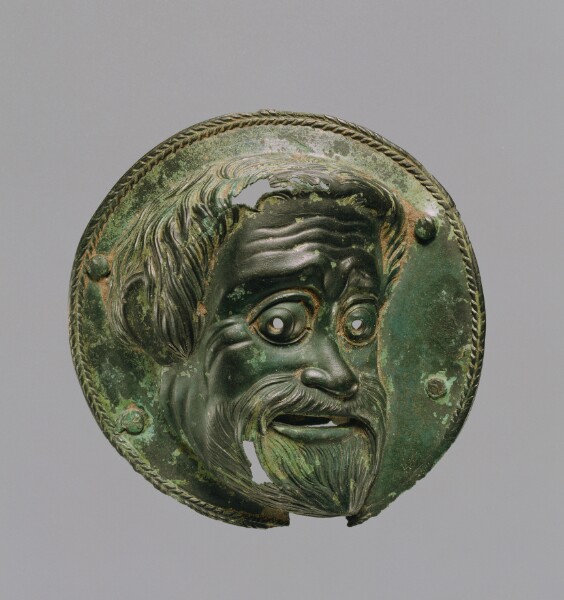 Unknown, Roundel with Comic Mask