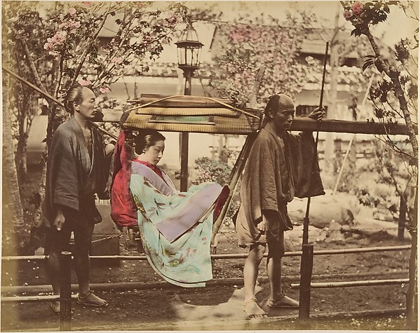 Unknown, [Japanese Woman in a Chair Carried by Two Men]