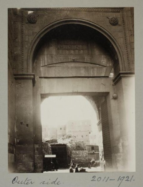 K.A.C. Creswell, Entrance through the Bab al-Nasr, North Wall, Cairo