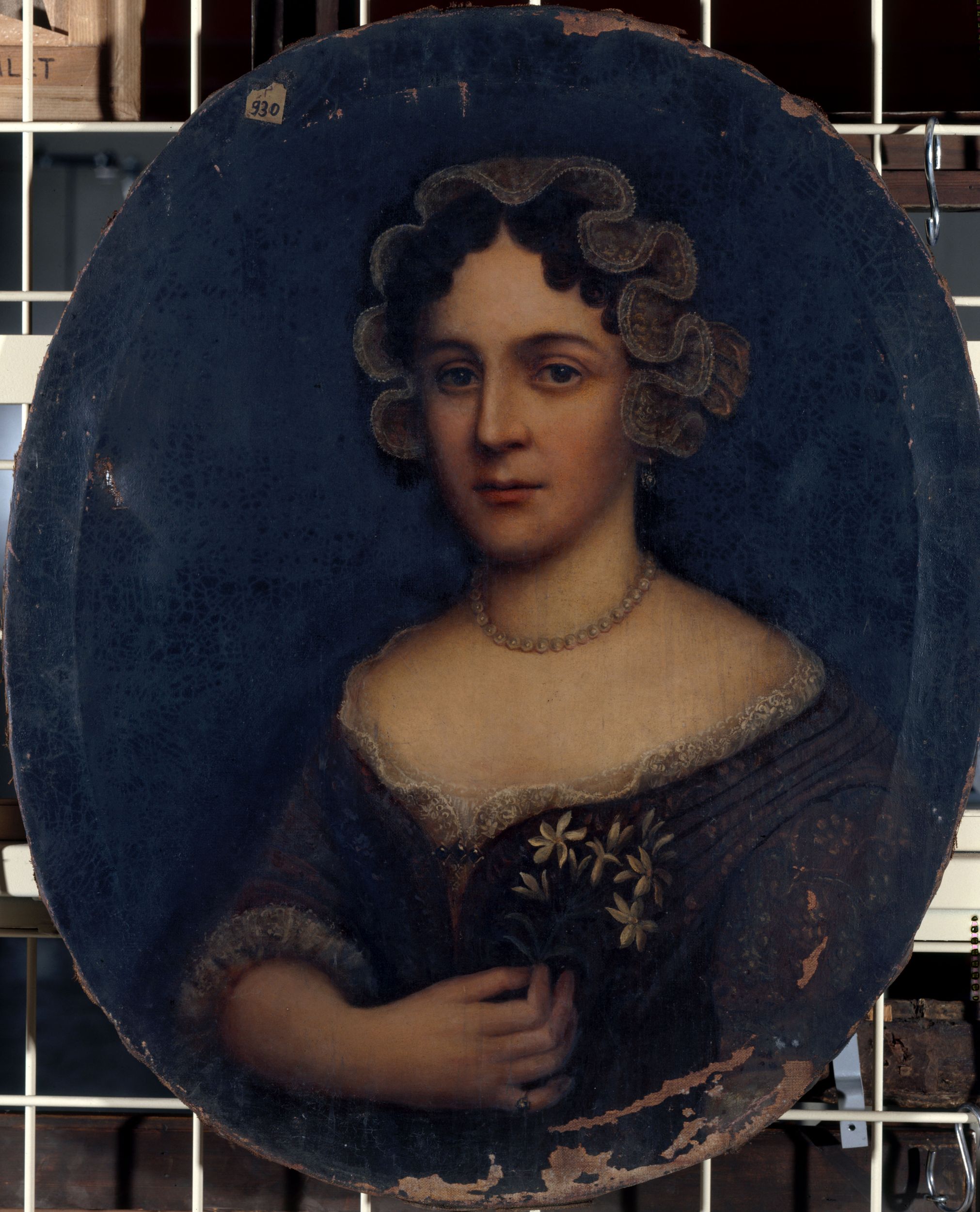 Anonyme, Portrait de Madame Ducastin, épouse du libraire et relieur rue d'Ecosse (vers 1700).