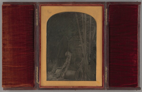 Unknown, [Gardener at Wooden Vat]