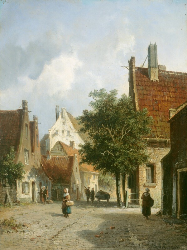 Adrianus Eversen, Amsterdam Street Scene