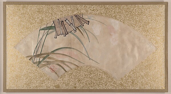 Shibata Zeshin, Flowers (pink and white) and Leaves, Clappers